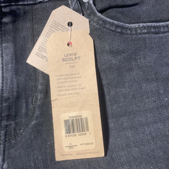 Levi’s 721 high-rise skinny ankle size 31 black - Picture 4 of 4